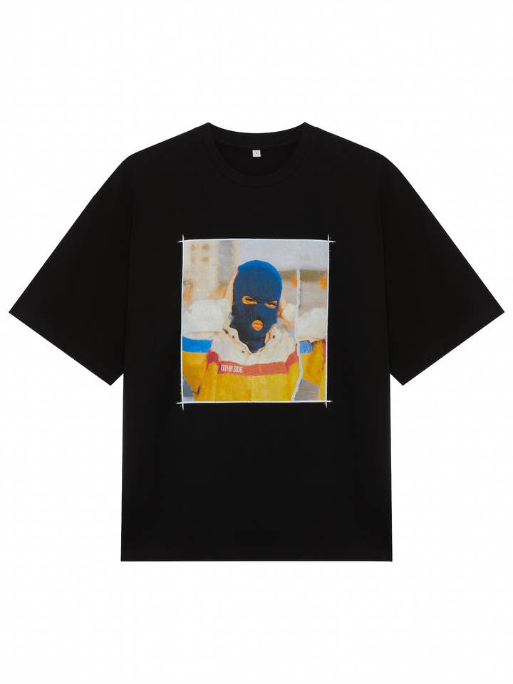 OTHR|SIDE – wholesale Screen printed t-shirt – Men′s – Racing Girl T-Shirt - Black4