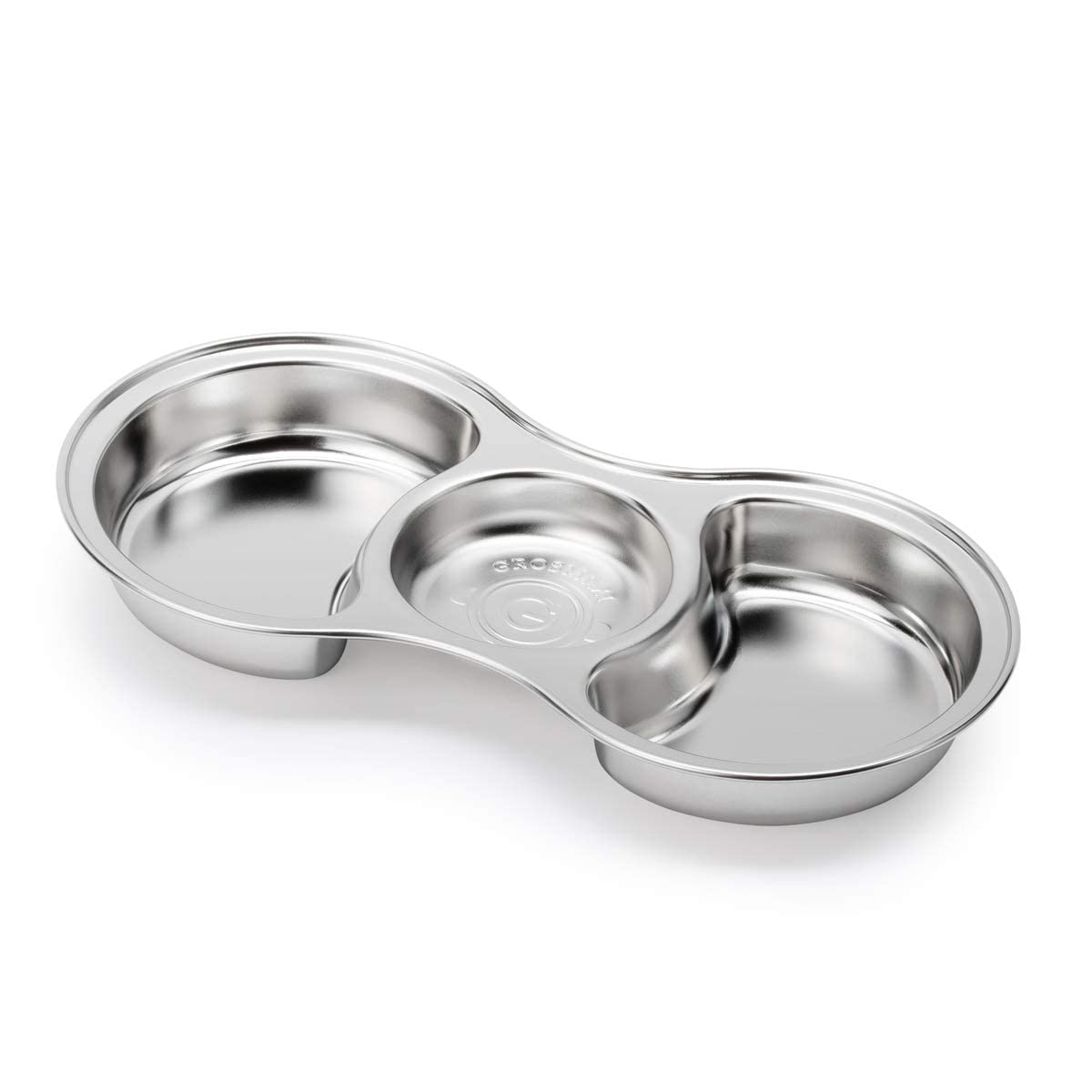 zezebaebae (Grosmimi and Cha&Mom) - Wholesale Serving Tray - Grosmimi Stainless Steel Food Tray with 3 Compartment4