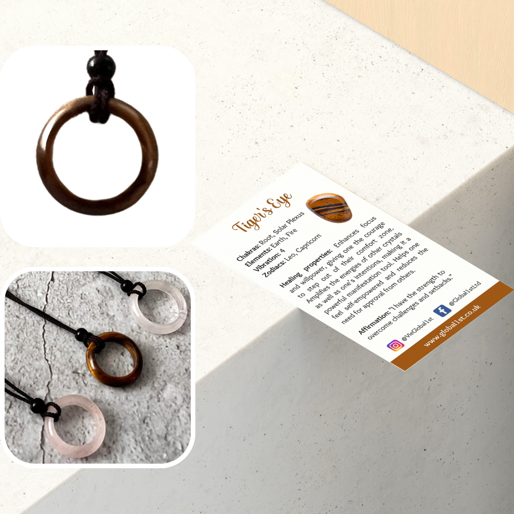 VIE - Wholesale Pendant/Charm Necklace - Circular Crystal Pendant with Black Cord, 3cm9