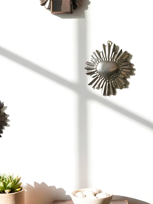 Mini coração ex-voto radiante por atacado de Tienda Esquipulas distribution