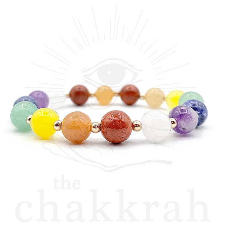 Il Braccialetto di Equilibrio e Guarigione con Cristalli dei 7 Chakra per la vendita all'ingrosso da parte di The Chakkrah