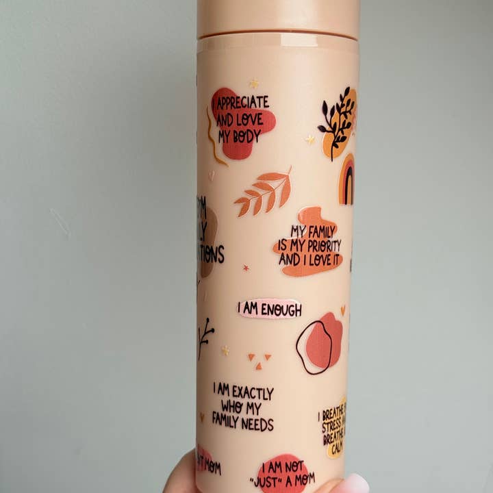 the cute cloud - Wholesale Insulated Mug/Tumbler - Tumbler cup Mom Daily Affirmations5