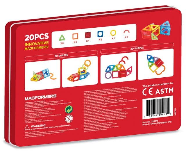 Magformers - Wholesale Toy Set - Kids - Magformers Basic Shapes and More 20 Piece Set7