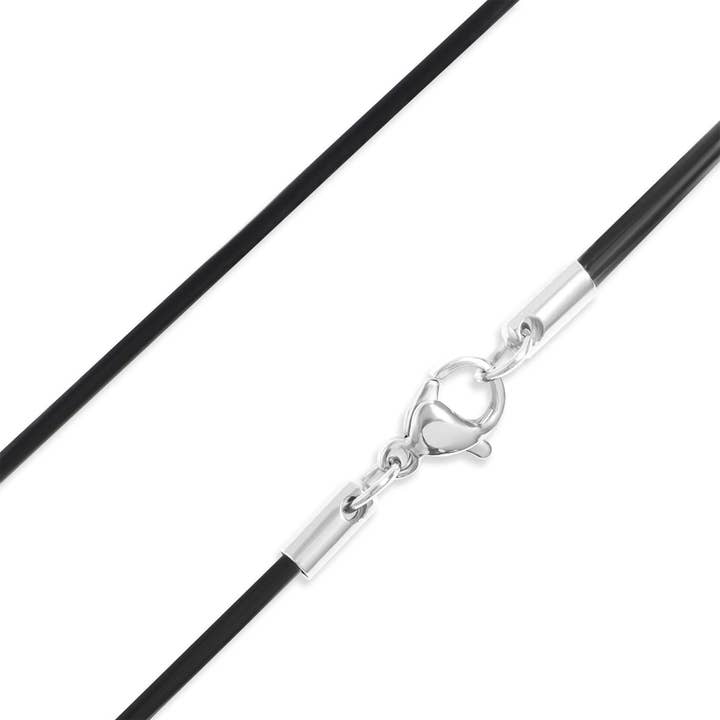 WJW - Wholesale Link & Chain Necklace - Black Leather Cord Necklace