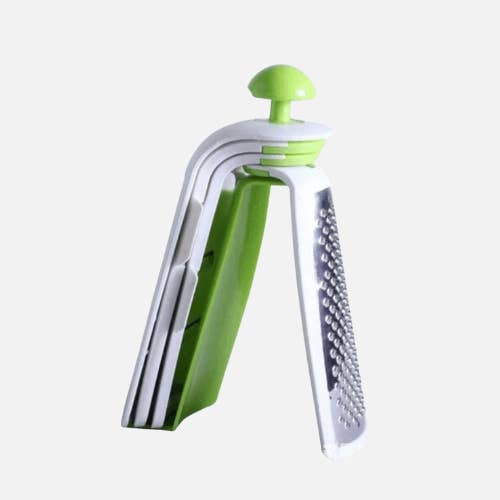 AccessCuisine - Wholesale Grater - Grater Vegetable Slicer with Interchangeable Blades 4-1