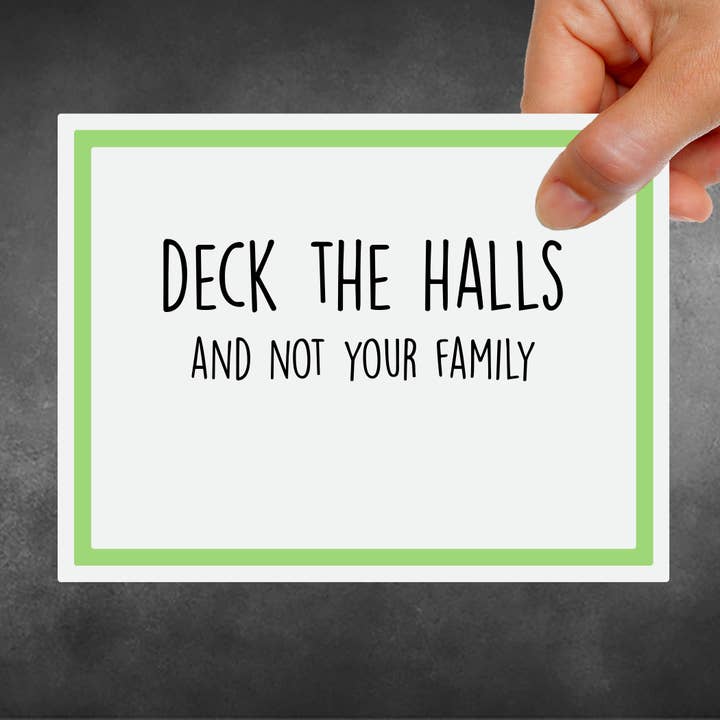 Snarky Card - Christmas - Deck The Halls for wholesale by Snarky Megs