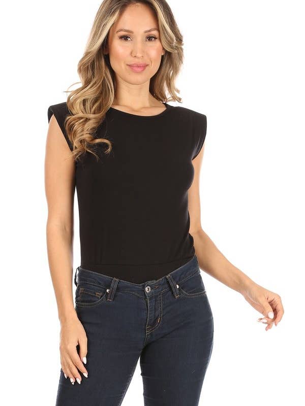 Skulder Pad Bodysuit for engroshandel hos VIBE Apparel Co
