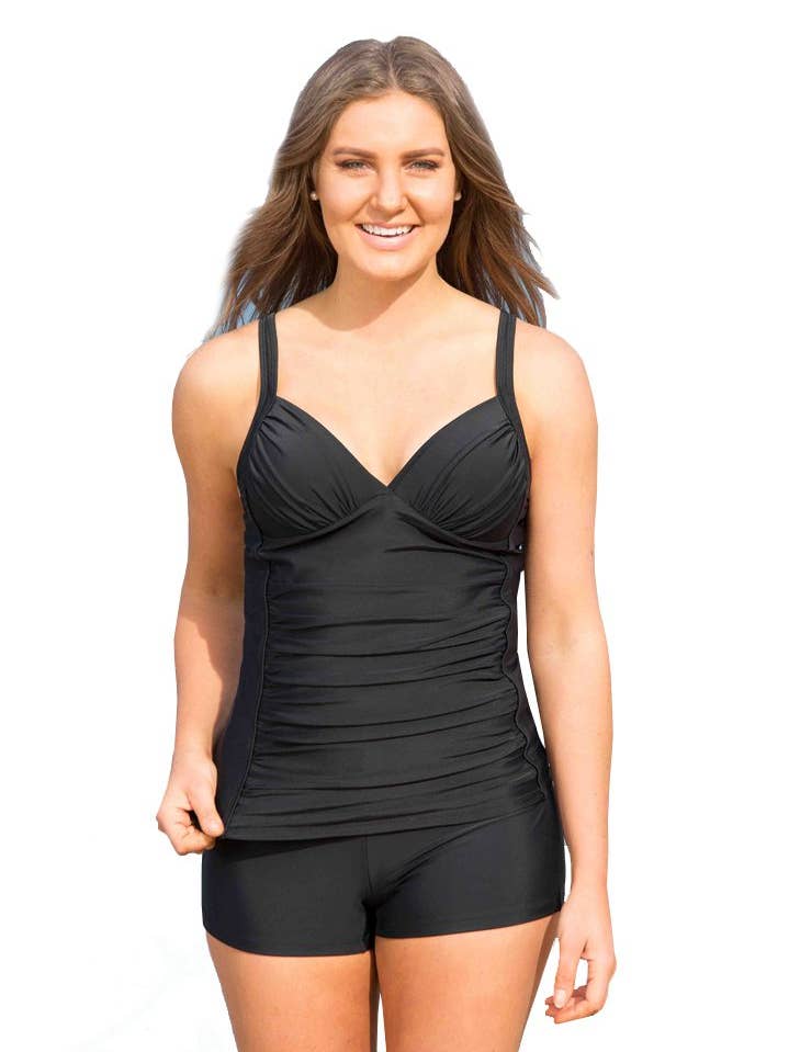 Hållbar Tankini Top Svart för wholesale av LaSculpte