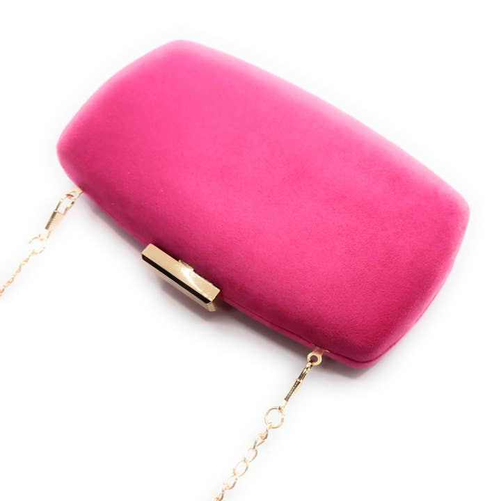 Bolsa Bolsa de Festa · Camurça oval fúcsia por atacado de BRANDELIA