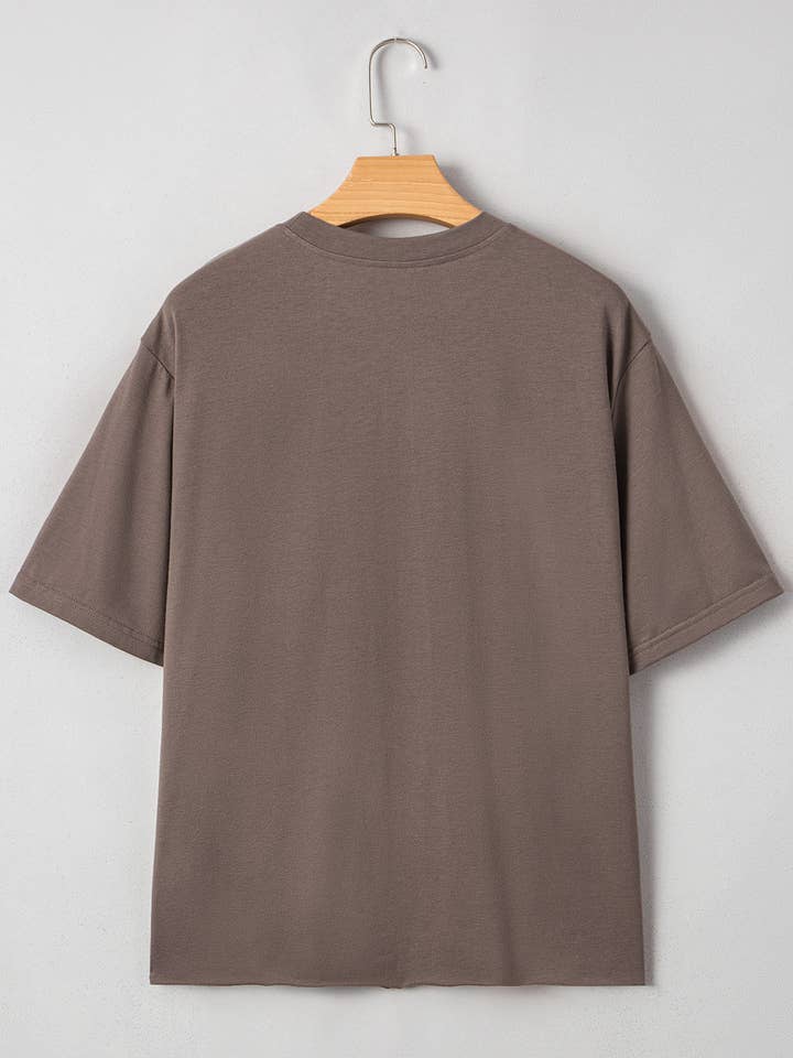 Chicory Coffee Western Honky Tonk Crewneck Tee for wholesale on Faire6