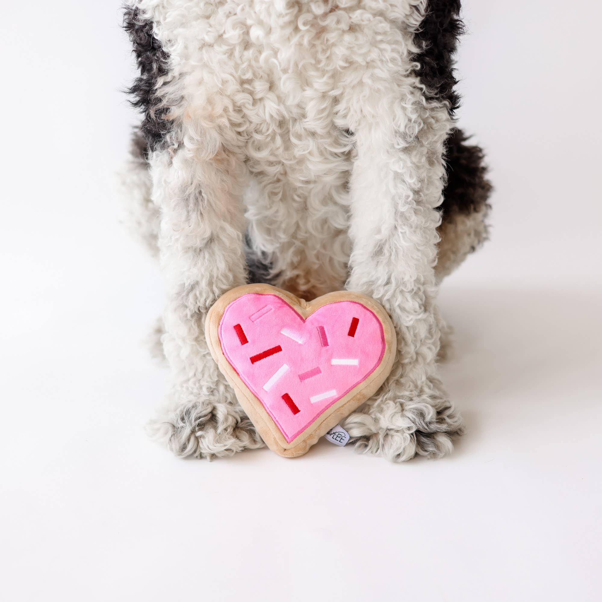 Midlee Designs – wholesale Pet plush toy – Dog – Pink Heart Sugar Cookie Dog Toy10