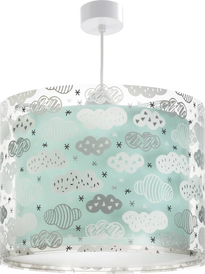 Moln barns taklampa grön för wholesale av Dalber