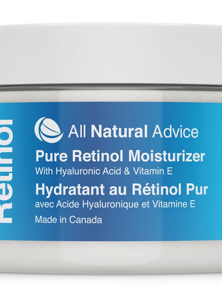 Crème hydratante au rétinol pour la vente par All Natural Advice Organic Skincare
