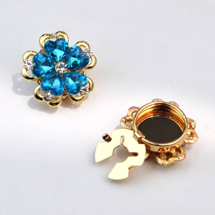 Ladylande - Wholesale Choker/Collar - shirt cufflinks button cover collar button diamond7