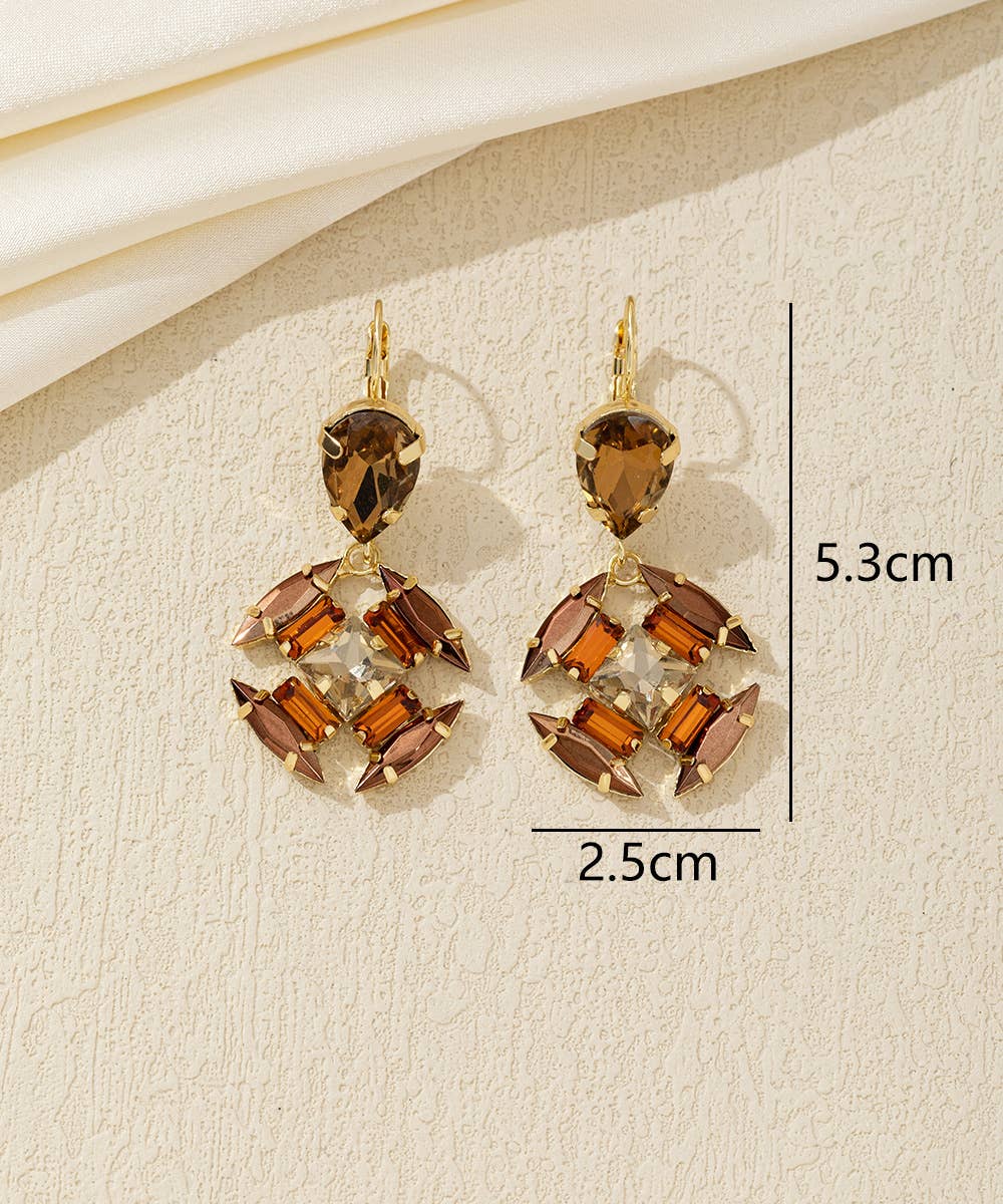 Blossom bijoux - Vendita all'ingrosso Orecchini pendenti - Orecchini pendenti in cristallo – 26AHBOL0403