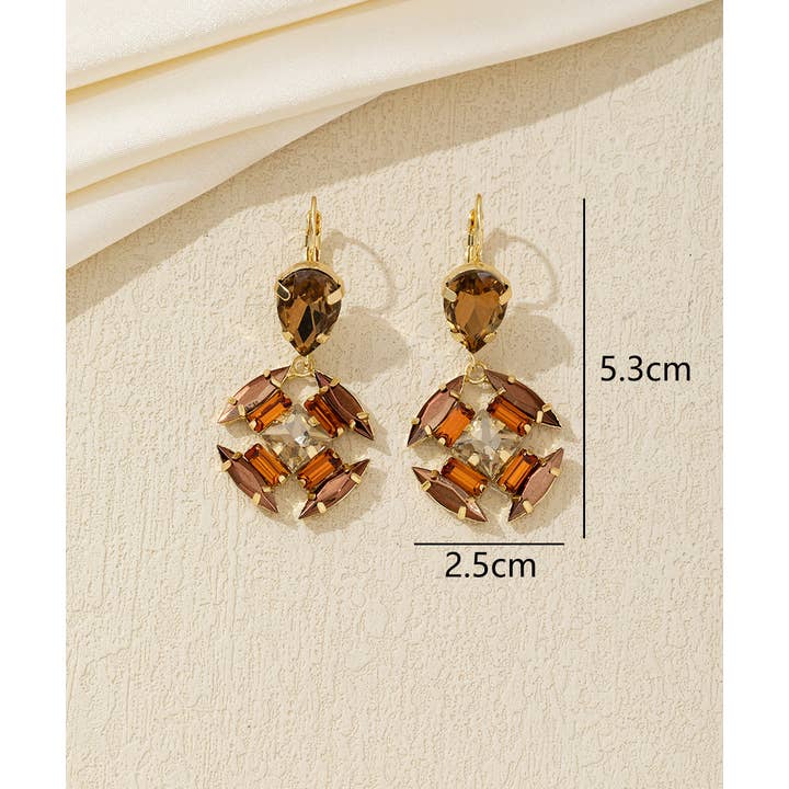 Blossom bijoux - Vendita all'ingrosso Orecchini pendenti - Orecchini pendenti in cristallo – 26AHBOL0403