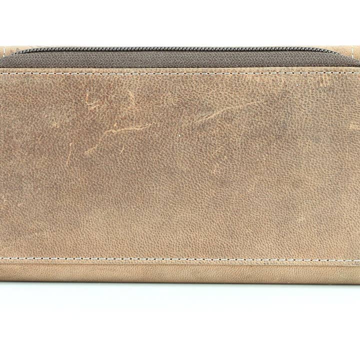 Leather Impressions Inc - Vendita all'ingrosso Pochette - Donna - Pochette da donna American Bison con bottoni floreali16