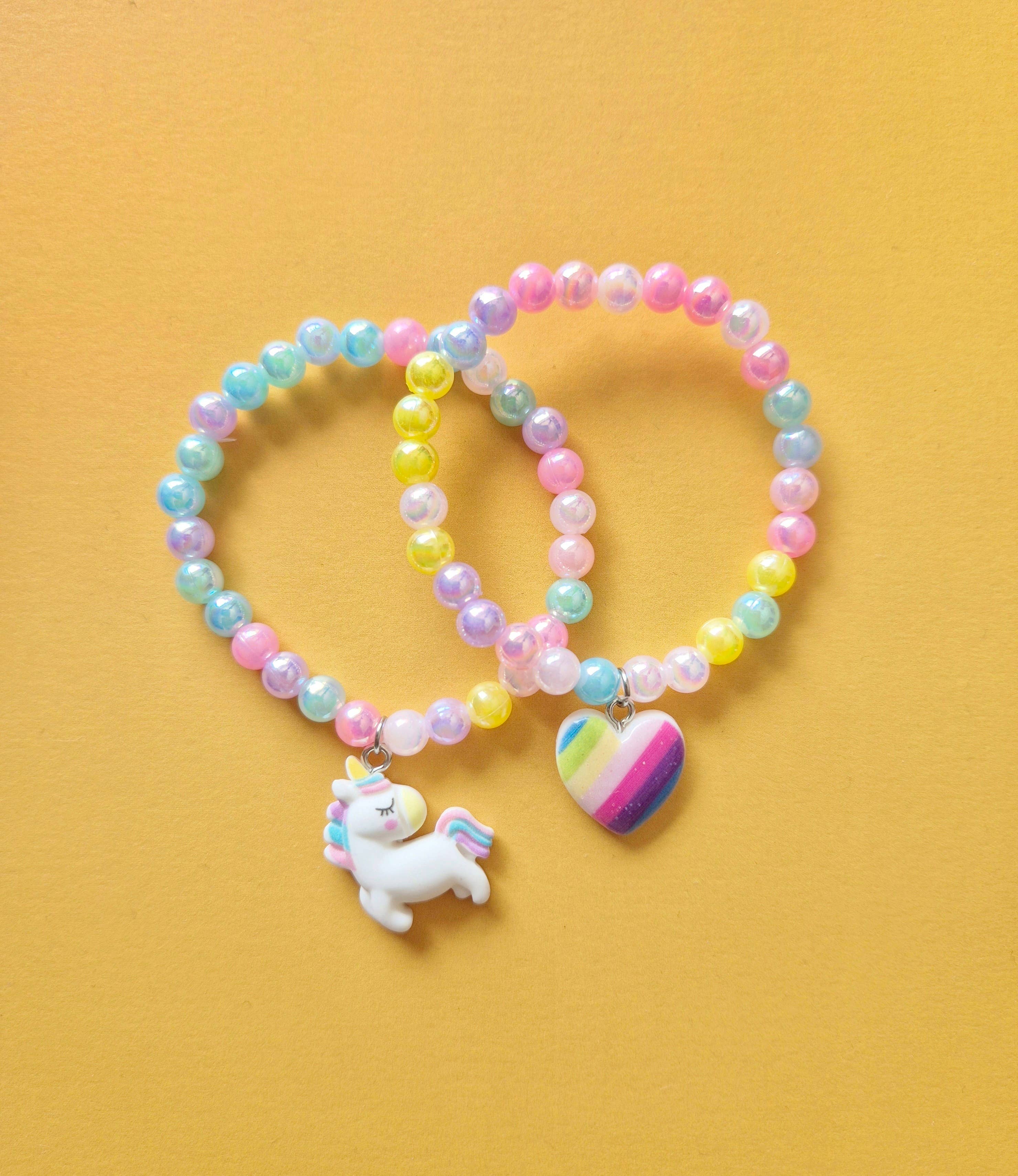 Mini galaxie - Wholesale Beaded Bracelet - Kids - Children's fashion bracelet with multicolored beads - Unicorn2