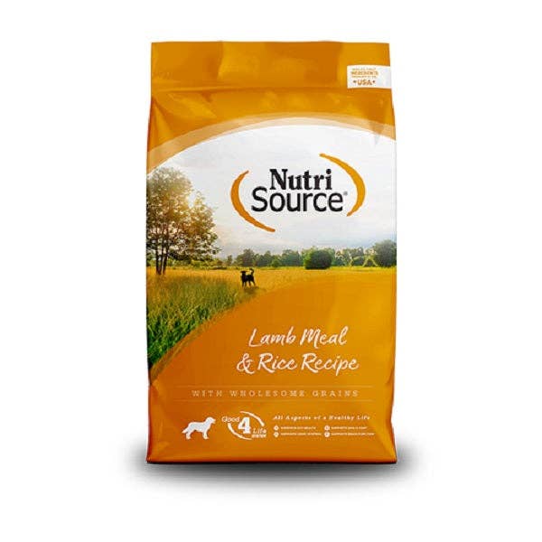 NutriSource lamb meal and rice dog food 26lb for wholesale by La boite à Penny