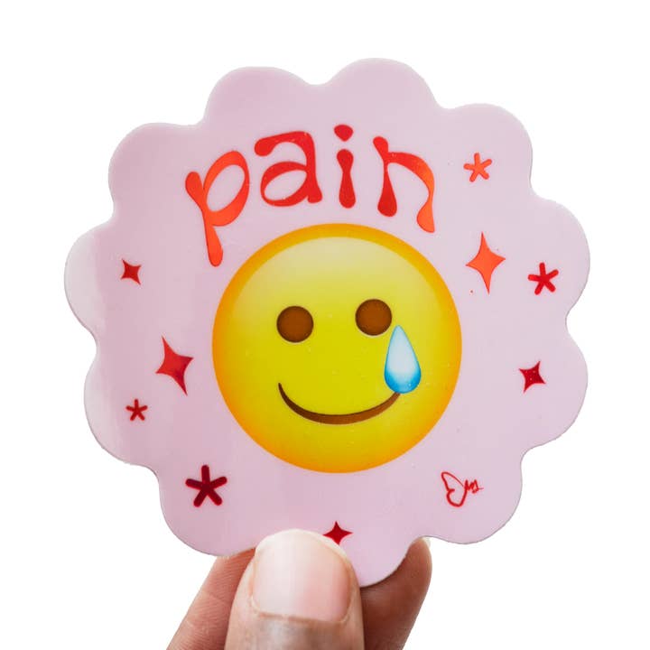 Pain Humor Sticker for wholesale by The Monarq