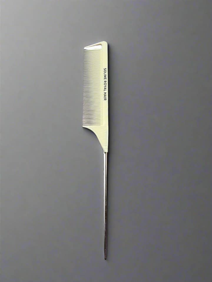 Solime Royal Hair - Rat Tail Comb - White for wholesale by SOLIME ROYAL HAIR