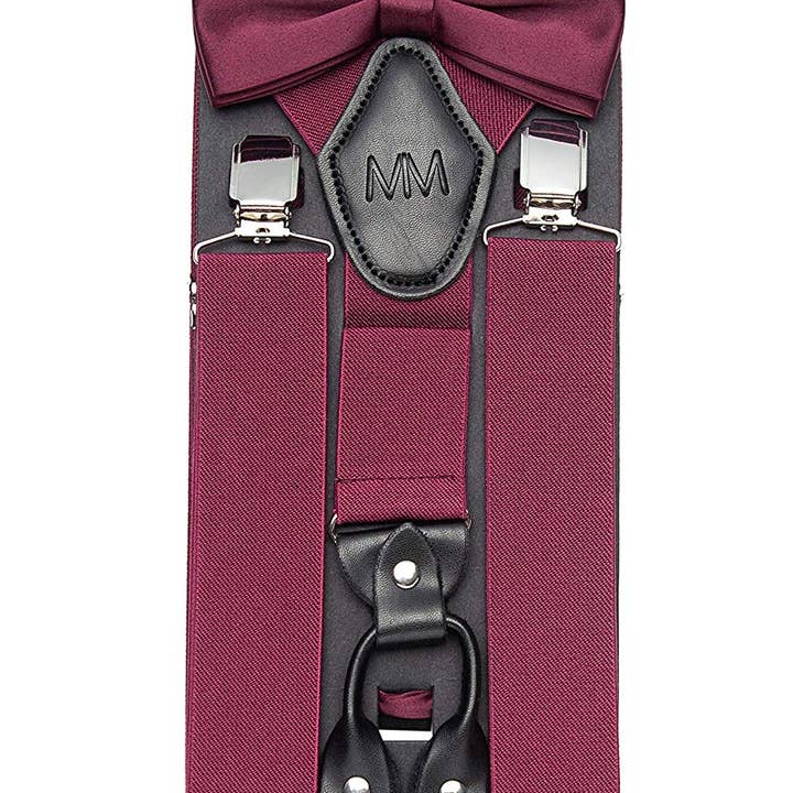 Massi Morino - Wholesale Suspenders - Men's - Braces with bow tie | Set for men9