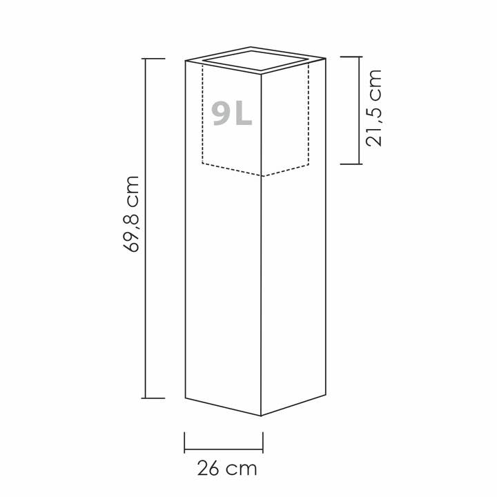 Scheurich - Wholesale Plant Pot - C-Cube High 240 plastic flower pot/planter1