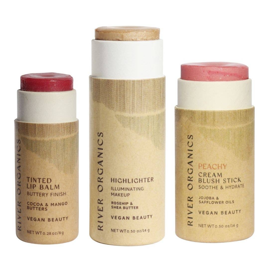 River Organics - Wholesale Lip Balm Set - Lip + Highlighter + Blush Set (Mix & Match)28