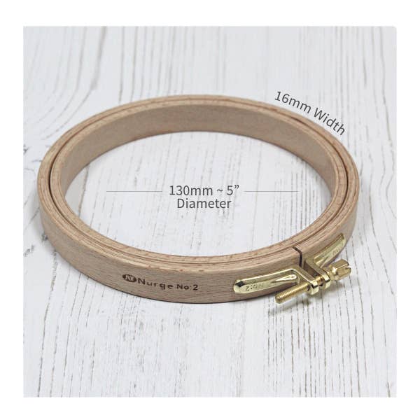 Nurge – wholesale Material för broderi/korsstygn – Nurge 16mm (0,63") Bok Skruvad Broderi Hoops1