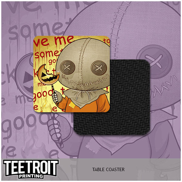 Teetroit Printing LLC - Wholesale Onderzetters - Horror tafelonderzetters per set van 20, zelf designs kiezen28