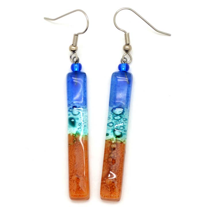 Dunitz & Company - Wholesale Dangle Earrings - Long Colorful Glass Stick Dangle Earrings - Fair Trade3