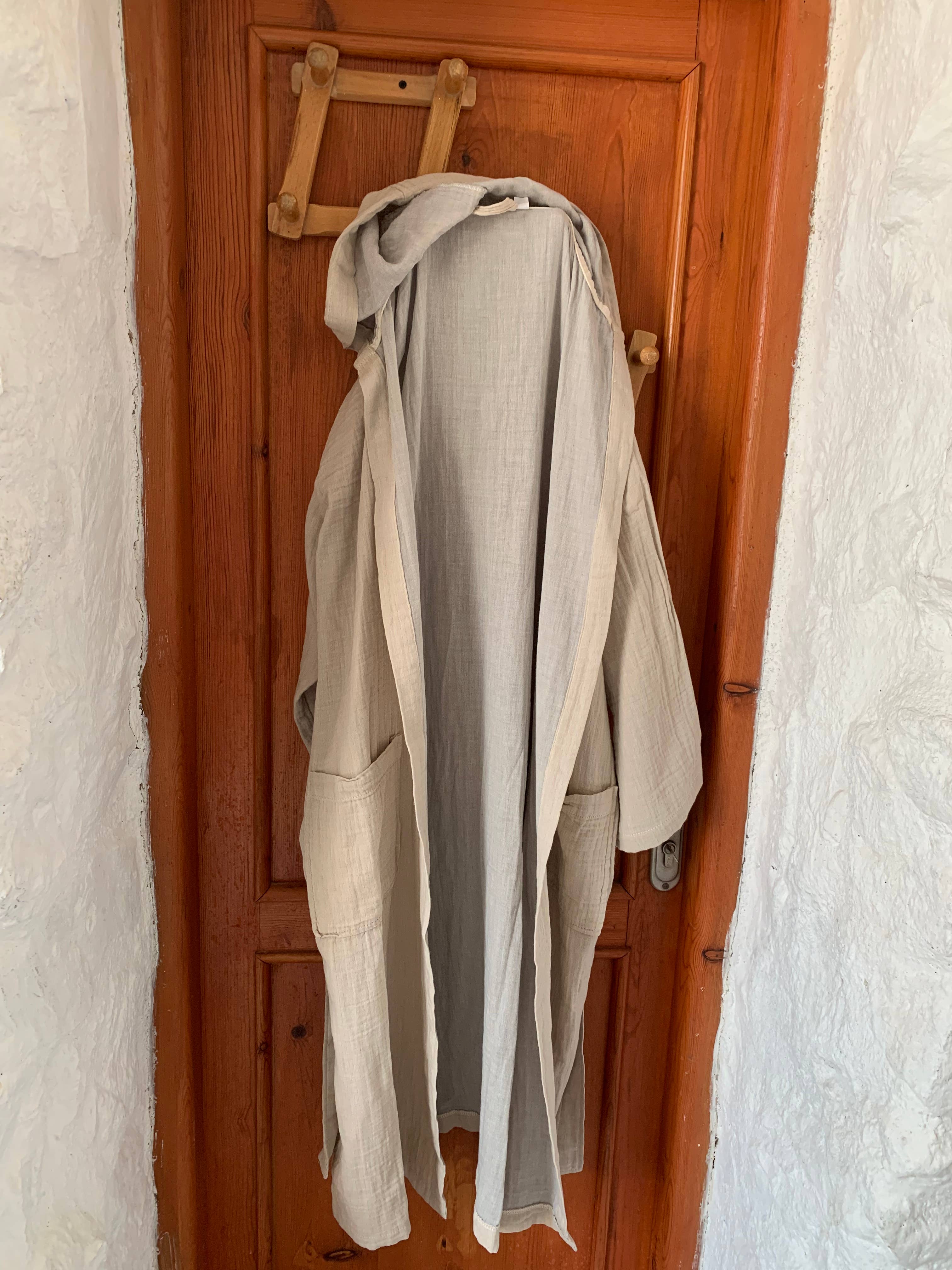 loom.ist – Robe - Mulher por atacado – Robe com Capuz de Musselina4