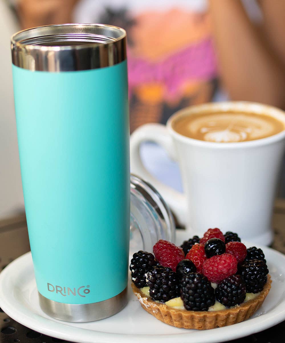 Drinco - Vendita all'ingrosso Bicchiere/tazza termica - Drinco® bicchiere termico isolato da 591 ml con coperchio anti-perdita e 2 cannucce7