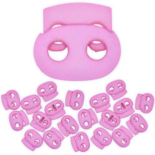 Mandala Crafts - Wholesale Craft supplies - Mandala Crafts Cord Lock Cord Stop Tightener Lace Locking End Two Hole Fastener for Drawstrings, Shoelaces, Bow Cord, Bungee Cord5