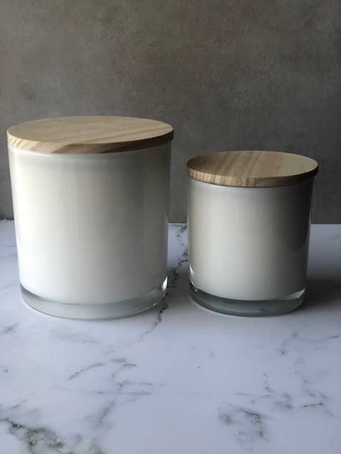 Ever Rose Candle Co. – wholesale Burkljus – 8 oz. vit | Glas torktumlare ljus | Privat etikett/anpassad9