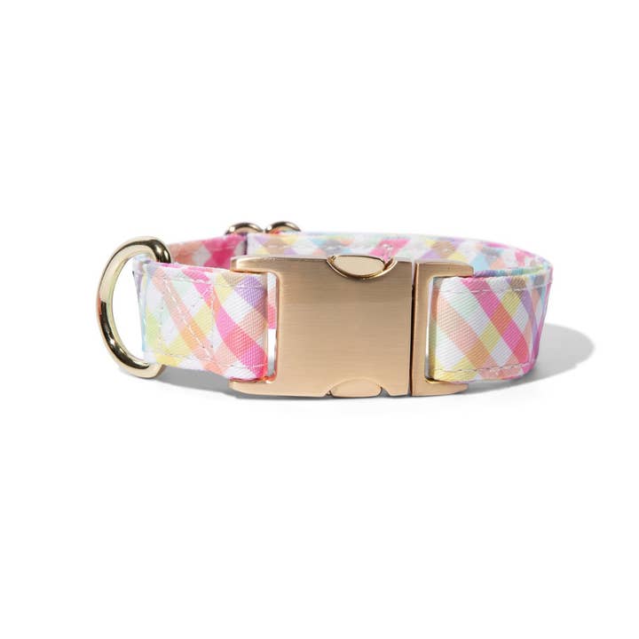 Pink Papyrus | Premium, Durable, & Stylish Dog Products - Wholesale Pet Collar - Dog - Minka Plaid Dog Collar | Spring Dog Collar | Dog Collar 1