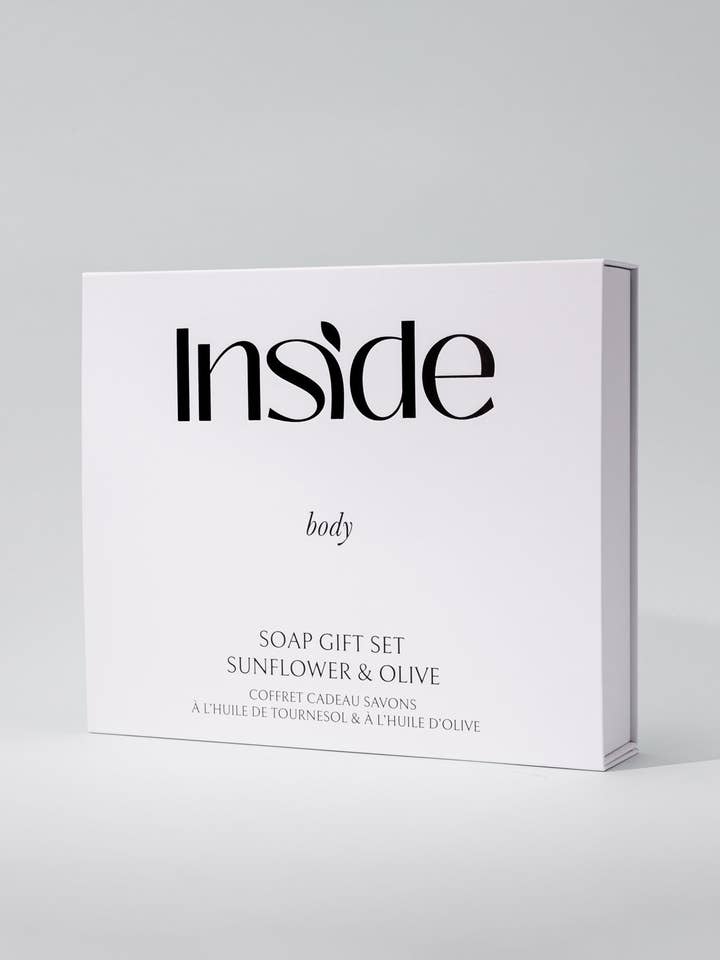 Gift Set Sunflower & Olive Soaps for wholesale by INSIDE Skincare