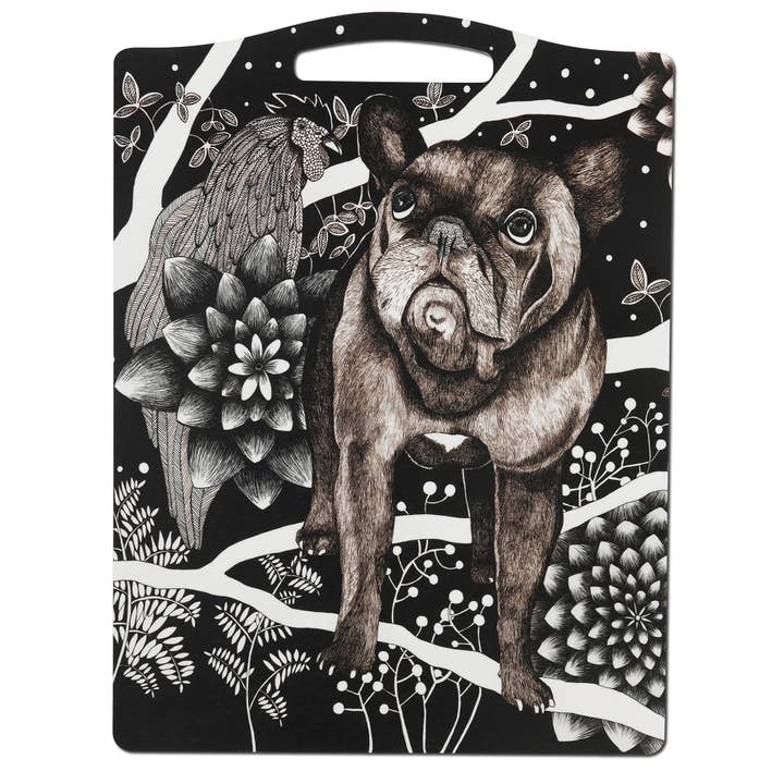 Planche à servir 30x40 cm (12x16") The French Dog pour la vente par Nadja Wedin design