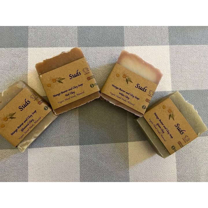 Vegan Mango Butter and Clay Soap for wholesale by Suds