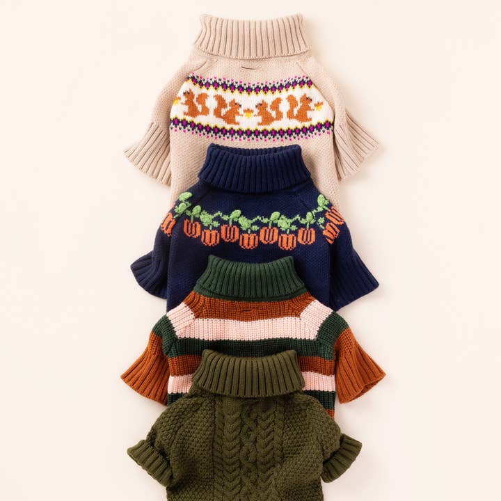The Foggy Dog - Wholesale Pet Sweater - Dog - Squirrel Knit Dog Sweater