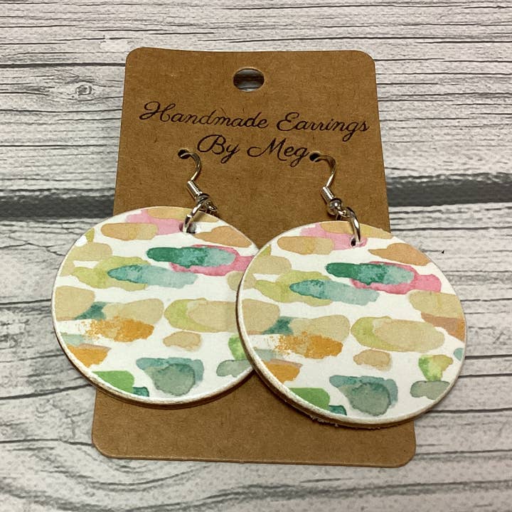 Light Multi de 1.5 pulgadas para venta al por mayor de Handmade Earrings By Meg