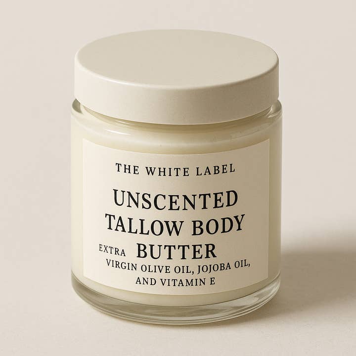 The White Label Beef Tallow Body Butter (2oz & 9oz) for wholesale by May's Naturals