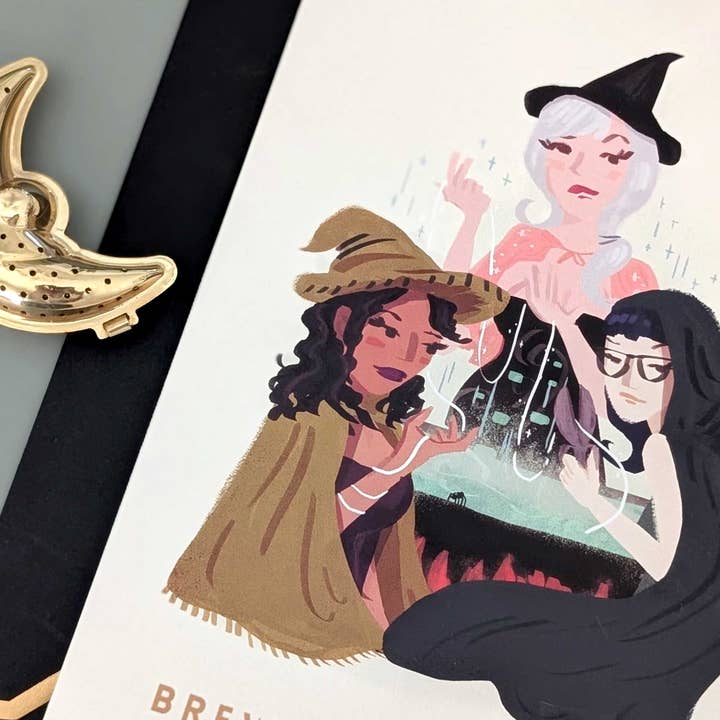 Vox Intra - Vente Carte de vœux classique - Carte de vœux sorcière "Breuvages avant potes" | Vierge5