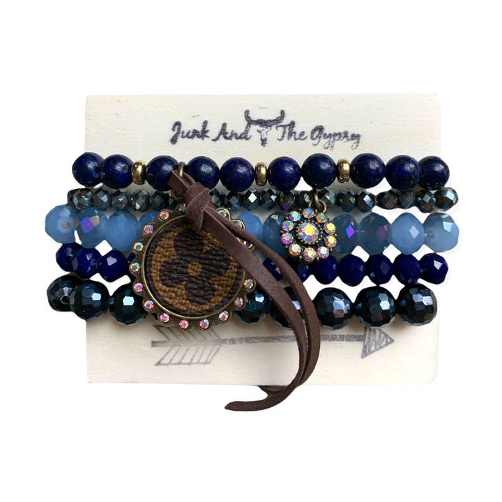 Blueberry Stacked Bracelet for wholesale by Junk And The Gypsy