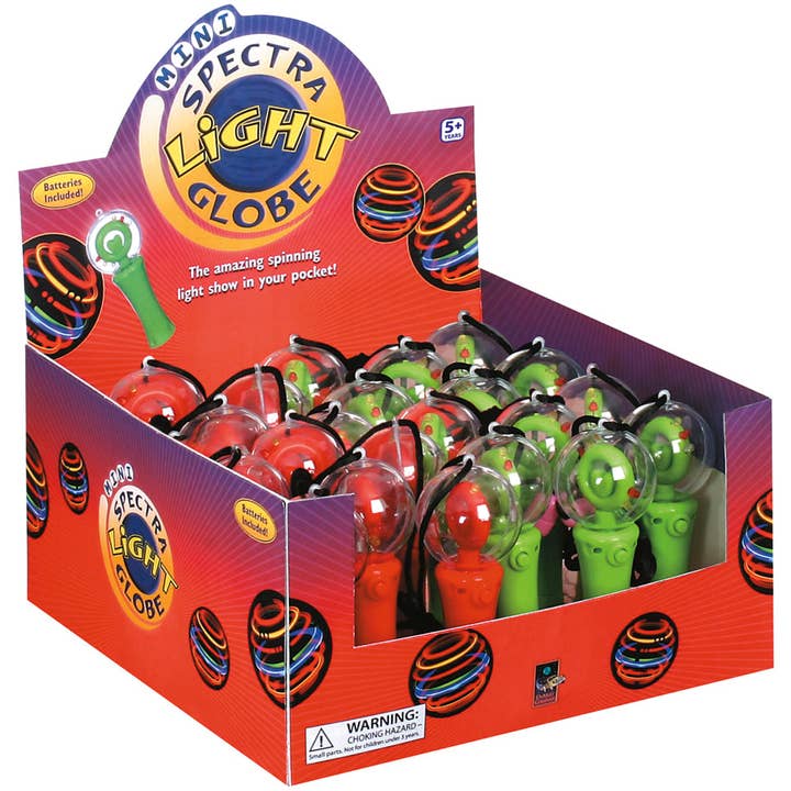 Toysmith - Wholesale Light-Up Toy - Kids & Baby - Mini Light Up Spectra Globe With Break Away Necklace