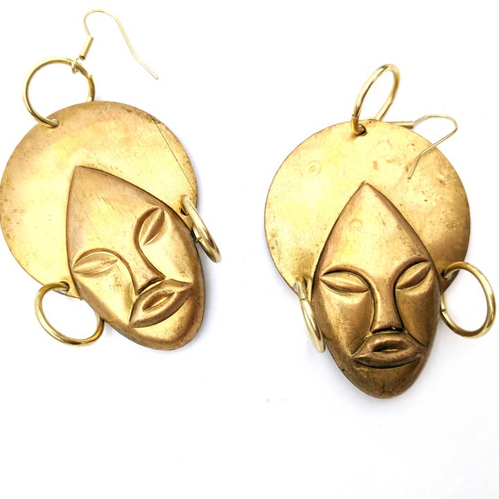 Gay Isber Designs - Wholesale Dangle Earrings - Brass Genie Earrings USA Gay Isber gift bag XL2