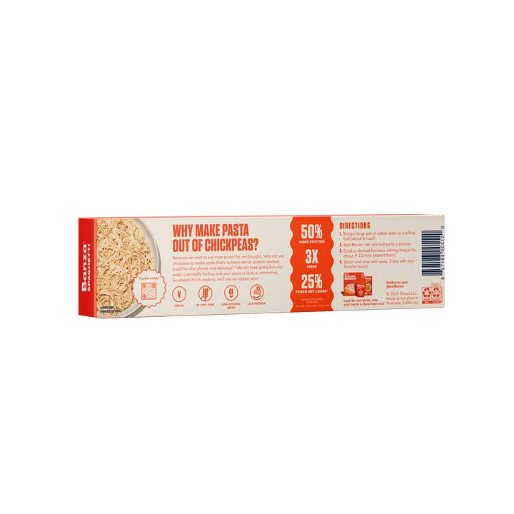 Banza - Wholesale Pasta - Banza Spaghetti 12-Pack | High Protein, Lower Carb, GF Pasta1