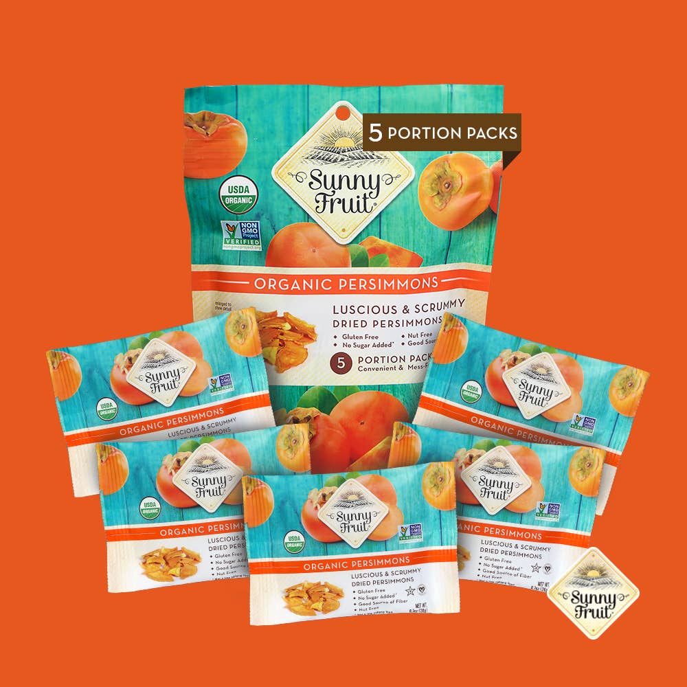 Sunny Fruit - Vente Fruits secs/déshydratés - Kakis séchés biologiques - En-cas de fruits séchés sans sucre ajouté1