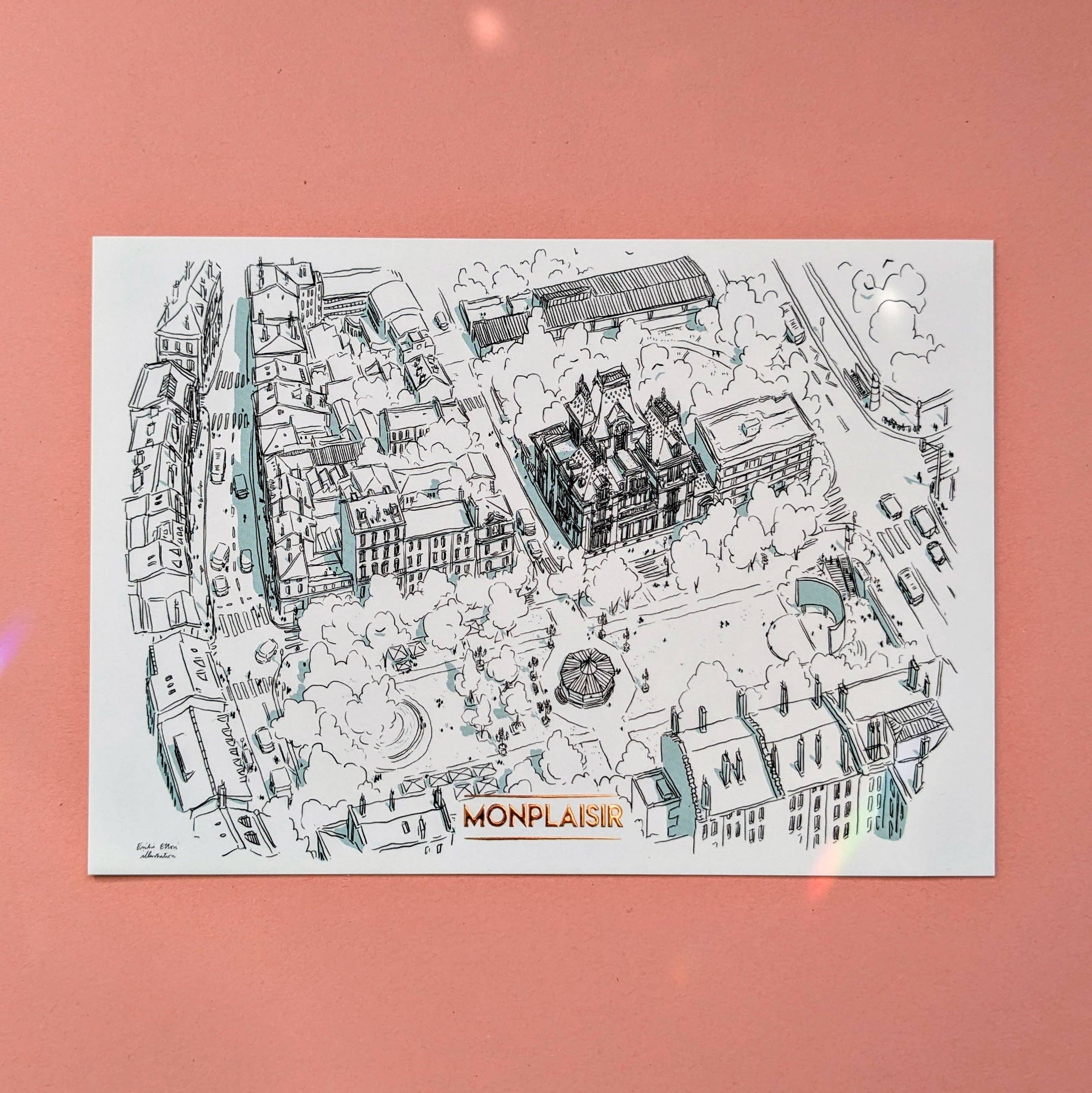 EMILIE ETTORI ILLUSTRATION - Wholesale Art Print - Monplaisir3