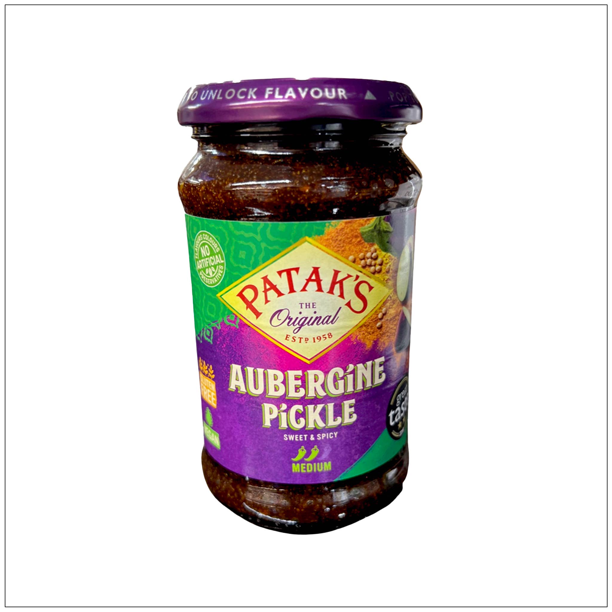Alive Herbals - Wholesale Pickled Vegetables - Aubergine Pickle Medium Sweet and Spicy0